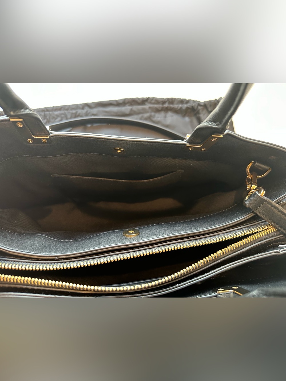 Karl Lagerfeld Meribel Leather Satchel with Adjustable Strap in Black EUC - Picture 16 of 16